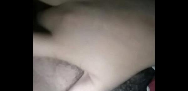  Indian Married girl playing with her hairy pussy when husband is not around